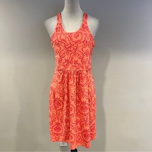 Tehama Coral sleeveless stretchy mini dress size medium